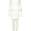 Topshop Peplum Scuba Pencil Dress in White (cream) - Lyst
