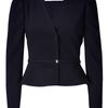 Valentino Black Cropped Wool Blend Jacket in Black - Lyst