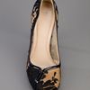 Alexander Mcqueen Lace Covered Pump in Black (nude) - Lyst