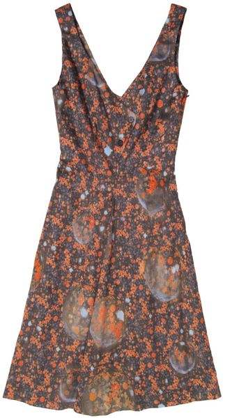 Cacharel Poplin Floral Moon Dress - Lyst