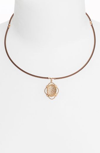 Celtique Champagne Diamond Pendant Necklace 