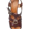 Chie Mihara Midheel Sandal in Brown - Lyst
