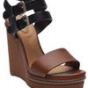 Chloé Two Tone Wedge in Blue (black) - Lyst