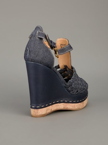 chloe denim sandals