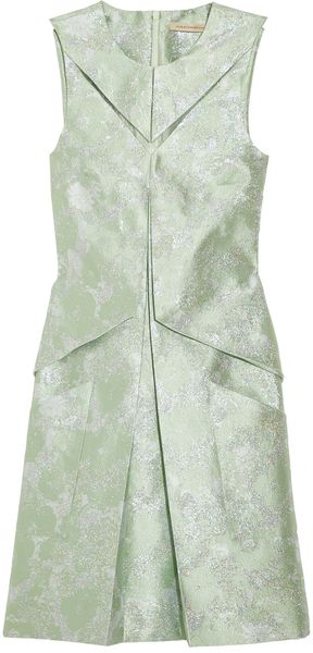 Metallic Brocade Silkblend Dress 