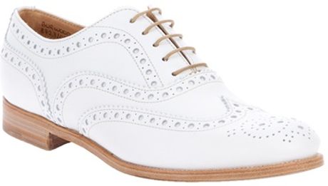 Church's Plain Brogue in White - Lyst