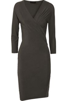 Donna Karan New York Draped Stretchjersey Dress - Lyst
