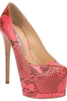 Gianmarco Lorenzi Python Skin Pump - Lyst