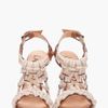 Lanvin Tan Python Cord Heels in Brown (tan) - Lyst