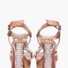 Lanvin Tan Python Cord Heels in Brown (tan) - Lyst