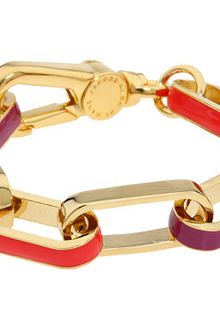 Marc By Marc Jacobs Stripey Enamel Link Bracelet - Lyst