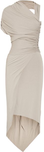  Asymmetric Ruched Stretchjersey Dress 