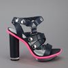 Mcq By Alexander Mcqueen Open Toe Sandal in Black - Lyst