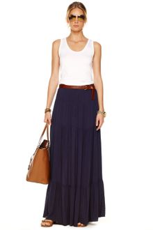 Michael Kors Tiered Maxi Skirt - Lyst