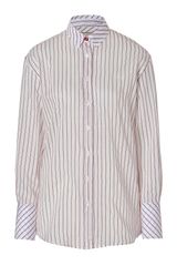 Paul Smith Pearl Striped Cotton and Silk Blend Top