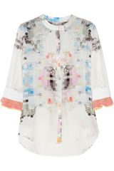 Preen Shira Printed Silk Blouse