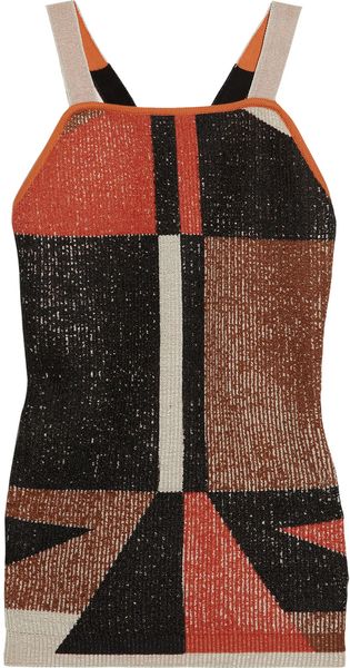 Proenza Schouler Printed Coated Knitted Top - Lyst