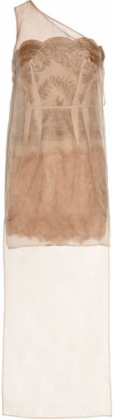 Stella McCartney Amazon Satin-twill and Organza Dress - Lyst