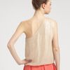Alice + Olivia Sasha Sequined Bubble Top in Beige (nude) - Lyst