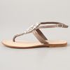 Antik Batik Sienna Crystal Thong Sandals in Beige (cream) - Lyst