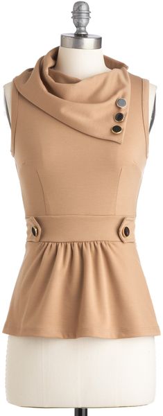 ModCloth Coach Tour Top in Sand - Lyst