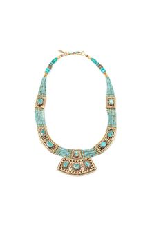 Vanessa Mooney Moonshield Necklace Turquoise - Lyst