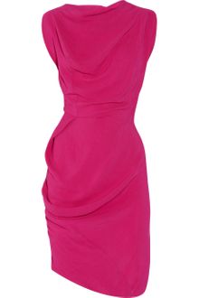 Vivienne Westwood Anglomania Fond Draped Crepe Dress - Lyst