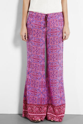  Pink Malati Printed Trousers 