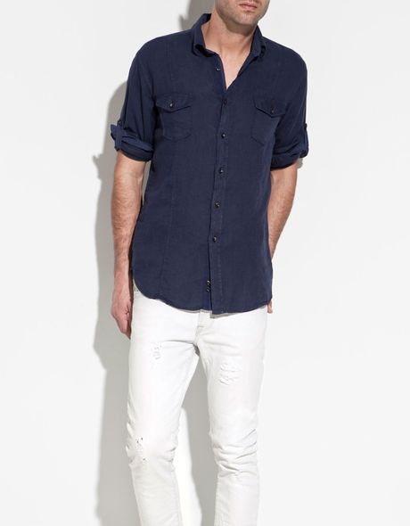 linen shirt zara