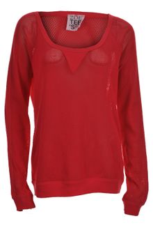 Zoe Tees Fishnet Sweater  - Lyst