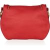 Chloé Marcie Messenger Texturedleather Shoulder Bag in Red - Lyst