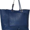 Jil Sander Texturedleather Tote in Blue (navy) - Lyst