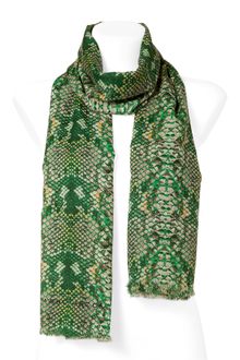 Marc By Marc Jacobs Fresh Grass Snake Print Scarf - Lyst