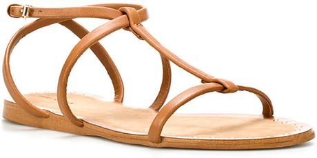 brown thin strap sandals