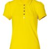 Juicy Couture Grapefruit Puff Sleeve Polo Shirt in Yellow - Lyst