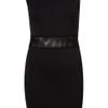 Topshop Mesh Insert Bodycon Dress By Dress Up in Black - Lyst
