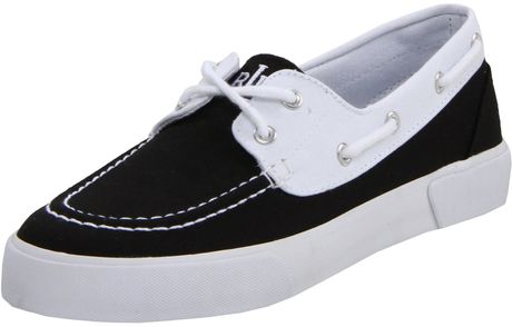Lauren By Ralph Lauren Breeana Fashion Sneaker in Black (black/white) - Lyst