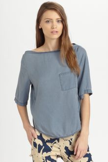 3.1 Phillip Lim Slackneck Tee - Lyst