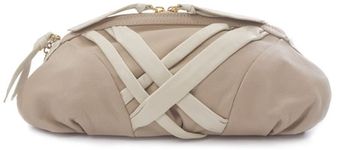 Alexandra De Curtis Reese Clutch Beige and Cream - Lyst