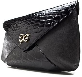 Alexandra De Curtis Sabrina Clutch Greyblack - Lyst