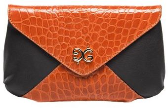 Alexandra De Curtis Sabrina Clutch Greyorange - Lyst