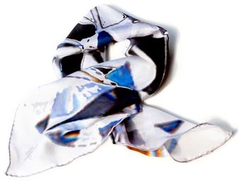 Ayako Kanari Facets - Twilly Scarf (white) - Lyst