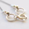 Bijouxbar By Vivien Frank Solitaire Necklace with Smoky Quartz and Silk in Black - Lyst