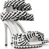 Camilla Skovgaard Woven Leather Sandals in Black (white) - Lyst