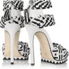 Camilla Skovgaard Woven Leather Sandals in Black (white) - Lyst