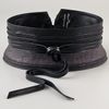 Diane Von Furstenberg Corset Leather Belt in Black - Lyst