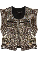 Isabel Marant Wolf Embellished Cotton Vest