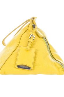 Jil Sander Leather Pyramid Clutch - Lyst