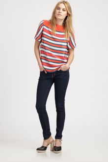 Marc By Marc Jacobs Jacobson Striped Top - Lyst