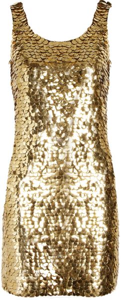 Moschino Pailletteembellished Crepe Mini Dress - Lyst